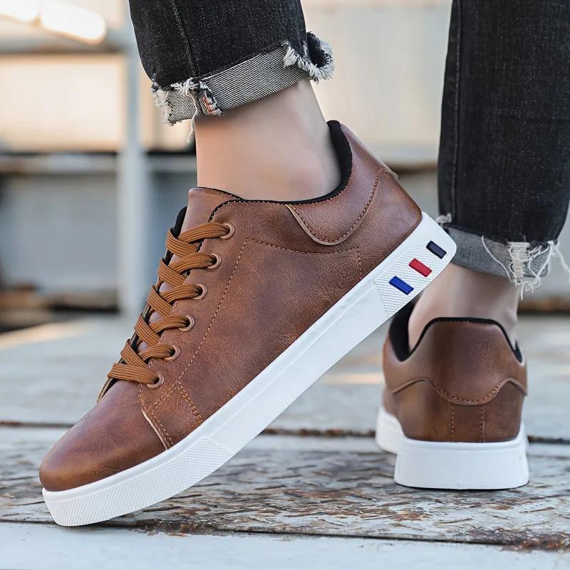 Tan Leather Sneakers