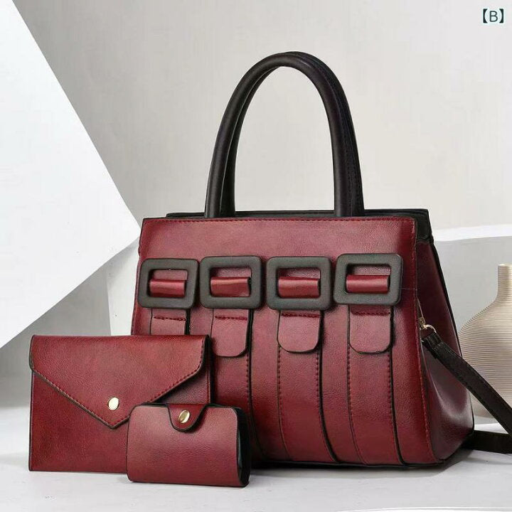 Leather 3-In-1 Shoulder Bags